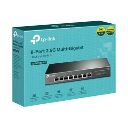 TP-Link - V1 - commutateur - non géré - 8 x 100 - 1000 - 2.5G - de bureau, fixation murale (TL-SG108-M2)_4