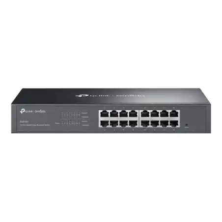 TP-Link Omada V1.6 - Commutateur - Géré - 16 x 10 - 100 - 1000Base-T - Montable sur rack, de bureau (ES216G)_1
