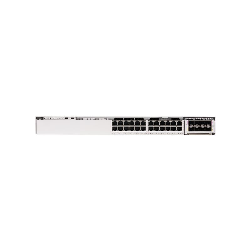 Cisco - Commutateur - C3 - Géré - 24 x 10 - 100 - 1000 (PoE) - de bureau, Montable sur rack - PoE (7... (C9350-24P)_1