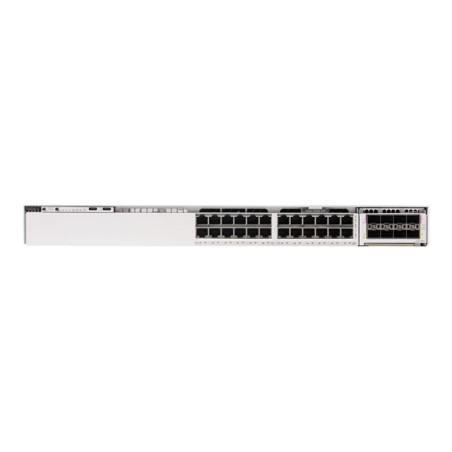 Cisco - Commutateur - C3 - Géré - 24 x 10 - 100 - 1000 (PoE) - de bureau, Montable sur rack - PoE (7... (C9350-24P)_1