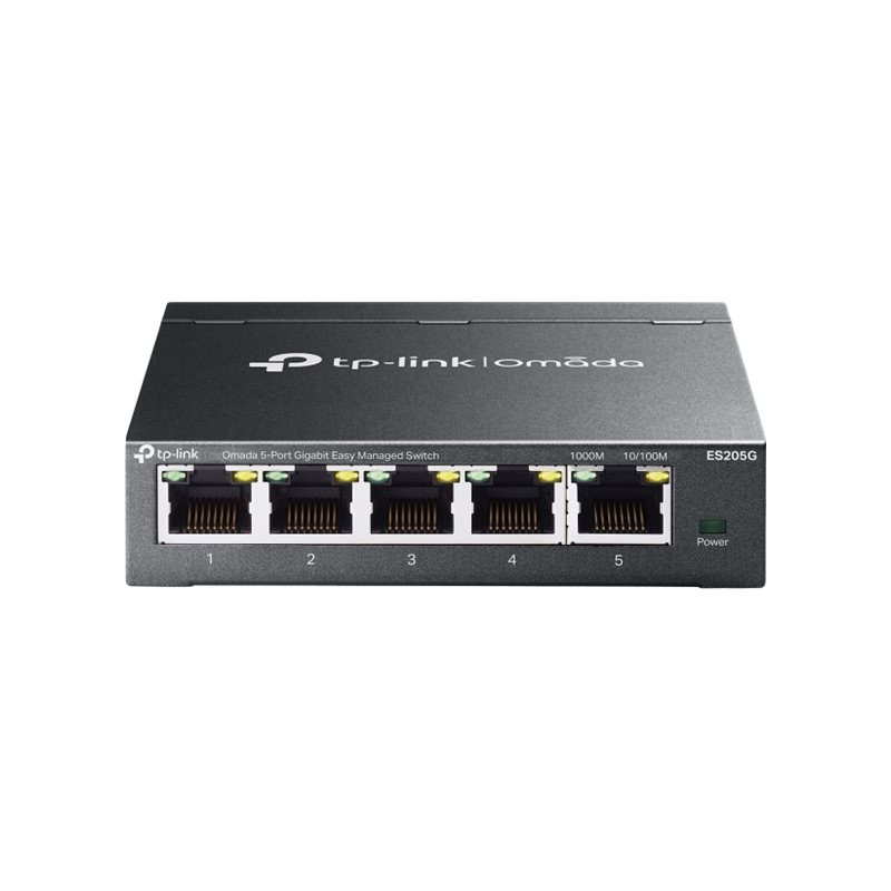 TP-Link Omada V1 - Commutateur - Géré - 5 x 10 - 100 - 1000Base-T - de bureau, fixation murale (ES205G)_1