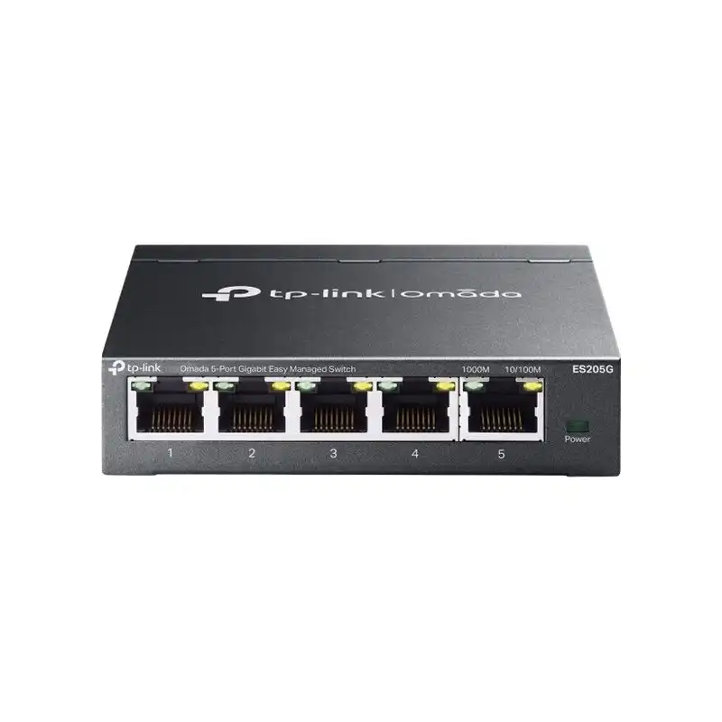 TP-Link Omada V1 - Commutateur - Géré - 5 x 10 - 100 - 1000Base-T - de bureau, fixation murale (ES205G)_1